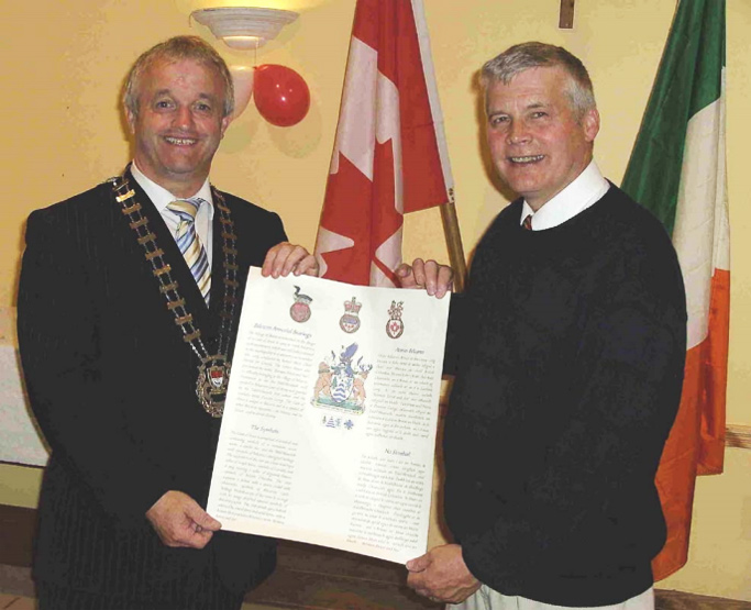 Cathaoirleach Gerry Coyle and Councillor Bruce Drake